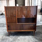 Vintage Houten Kast / Retro Barkast / Vitrine thumbnail 3