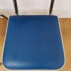 Vintage Mid Century Chroom En Skai Buizen Stoelen thumbnail 10