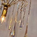 Opaline Murano Teardrop Kroonluchter Hanglamp Vintage Kristal thumbnail 10