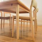 Vintage Deense Eettafel In Beukenhout Van Gudme Uit 1970 thumbnail 11