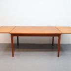 Grote Vintage Eettafel Teak Henning Kjaernulf thumbnail 12