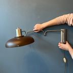 Mid Century Lakro Swing-Arm Space Age Wandlamp thumbnail 6