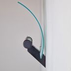 Postmodern Hillebrand Design Metaal Glas Wandlamp ‘80 Lamp thumbnail 5