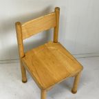 Houten Schoolstoeltje Kinderstoel Kleuter Hout thumbnail 4
