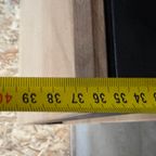Salontafel Met Licht Eiken Met Zwart Metalen Frame (zware Uitvoering. thumbnail 13