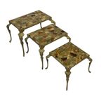 Vintage Set Nesttafels Onyx Marmer Jaren 60 Bijzettafeltjes thumbnail 2