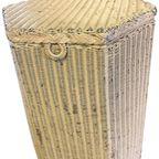 Vintage Lloyd Loom Wasmand, Rieten Opbergmand thumbnail 3