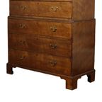 Antieke Houten Kast Tallboy Chest On Chest George Iii 19de Eeuw thumbnail 12