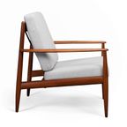 Deens Design Geherstoffeerde Fauteuil By Grete Jalk Door France & Son, 1960S thumbnail 4