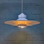 Vintage Blauwe Schalenlamp, Horn Belysning, Deens Design thumbnail 6