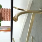 Rookglas Salontafel Met Goudkleurige Poten Uit Zweden thumbnail 9