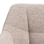 Nivala Eetkamerstoel - Set Van 2 - Beige Met Mat Zwarte Poten thumbnail 5