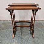 Antieke Mimiset Bijzettafel Set thumbnail 7
