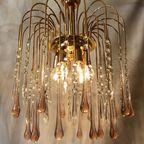 Roze Teardrop Murano Vintage Lamp thumbnail 12