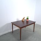 Palissander Fineer Uitschuifbare Eettafel Vintage thumbnail 5