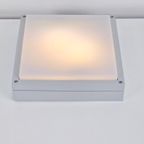 7 Ilmas Mini Flat Drift Buitenlamp Zilver Wit Ip65 Slagvast thumbnail 5