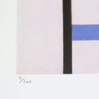 Offset Litho Naar Piet Mondriaan Compositie 12/200 Kunstdruk thumbnail 6