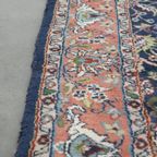 Voornamelijk Donkerblauwe Oosterse Loper Van 283x105cm Met Prachtige Kleuren En Patronen thumbnail 2