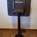 Antieke Strak Engelse Tilt Top Tafel, Kanteltafeltje Bijzettafeltje, Wijntafeltje thumbnail 6