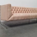 Chesterfield Vintage Design Bank Camel Beige Leer Kubus Model thumbnail 18