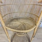Vintage Rotan Peacock Chair Emmanuelle / Pauwen Stoel (h150cm) thumbnail 8