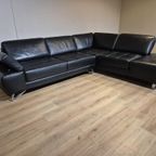 Belform Ibiza Hoekbank - Zwart - Leder - Design - Zgan thumbnail 3
