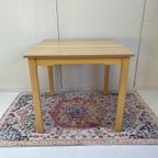 Vintage School/eettafel Bureau Werktafel Vierkant thumbnail 4