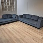 Alberta Collins Hoekbank - Chaise Longue - Stof - Blauw thumbnail 11