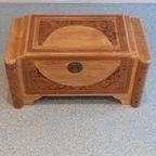Chinese Carved Camphor Wooden Box thumbnail 16