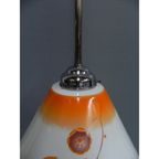 Art Deco Hanglamp Met Glazen Kap, Aan Onderzijde Open thumbnail 9