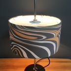 Table Lamp With Grey And Pink Shade, Shade Adjustable In Height thumbnail 5