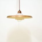 Koperen Melkglas & Teakhouten Hanglamp Bent Karlby thumbnail 8