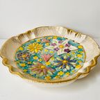 Vintage H. Bequet Schaal Barok Porselein Goud thumbnail 3