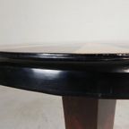 Art Deco Stijl Tafel Met Verschillende Soorten Ingelegd Hout thumbnail 11