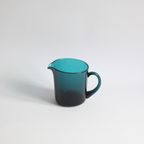 Green Glass Pitcher By Kai Franck For Nuutajarvi Notsjo, Finland 1950S thumbnail 6