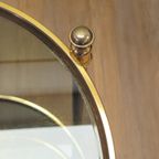 Vintage Barcart Serveerwagen Trolley Bijzettafel Messing thumbnail 6