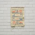 Wandkleed Geborduurde Pastel Boerderij thumbnail 2