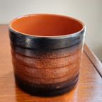 Vintage Bruin Oranje Terracotta Bloempo thumbnail 6