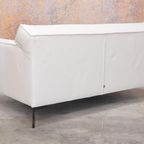 Refurbished Witte Leren Design On Stock Bloq Loveseat! thumbnail 7