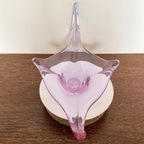 Murano Schaal - Organisch Glas - Lila thumbnail 7