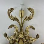 Brass Wall / Ceiling Lamp By C. S. Arte Italy , 1970S thumbnail 8