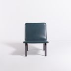 Danish Architectural Lounge Chair / Stoel / Fauteuil In Blue Galon From 1960’S thumbnail 3
