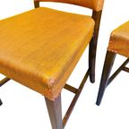 Set Vintage Deens Design Eetkamerstoelen Skai Oranje thumbnail 10