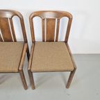Set 4 Vintage Brutalist Eetkamerstoel ´70 Mid Century Stoel thumbnail 5