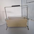 Vintage Magazine Rack Lectuur Bak Kranten Design thumbnail 3