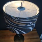 Table Lamp With Grey And Pink Shade, Shade Adjustable In Height thumbnail 6