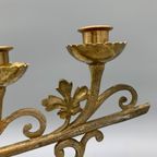 Antieke Gotische Kerk/altaar Kandelaar thumbnail 9