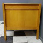 Large Blonde Wood Desk 1960S thumbnail 12