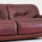 Vintage Sapporo Italiaanse Leren Sofa Mobil Girgi Jaren 70 thumbnail 9