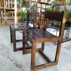 2 Vintage Hugo Svensson Grenen Design Eetkamerstoelen thumbnail 5